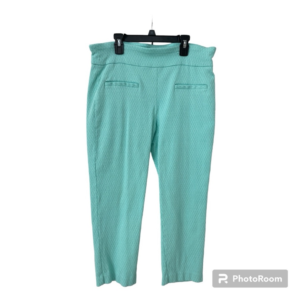 crown & ivy Aqua Capris Sz 14